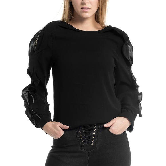 gracia ruffle blouse